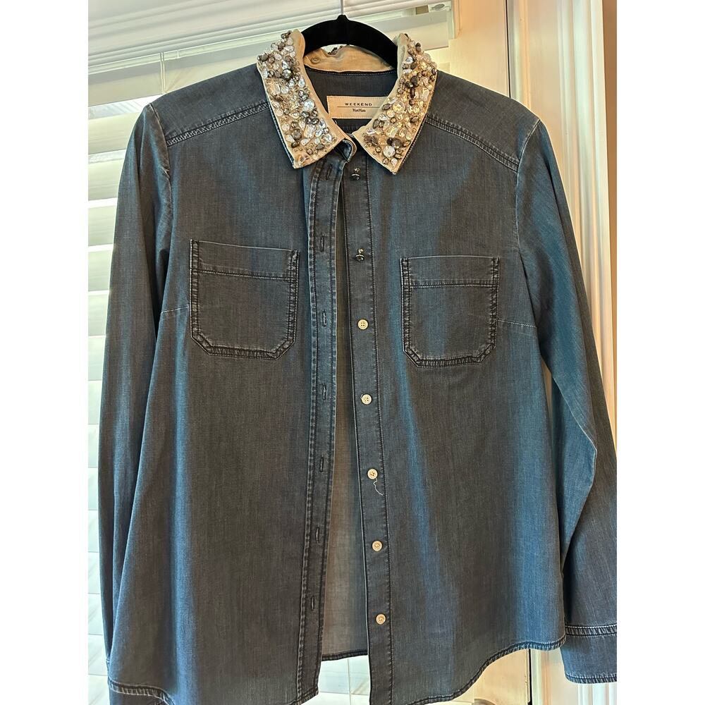 Max Mara Denim Button Up Shirt